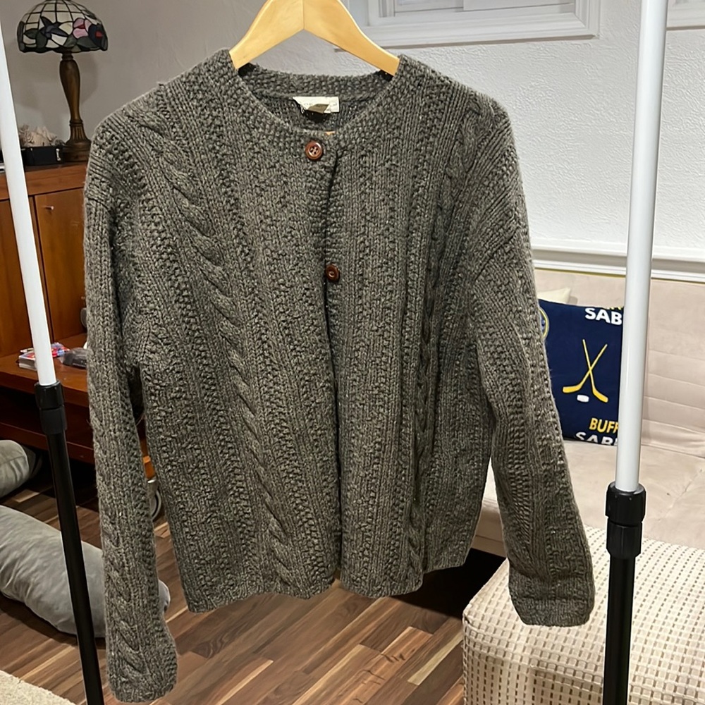 j crew wool cardigan